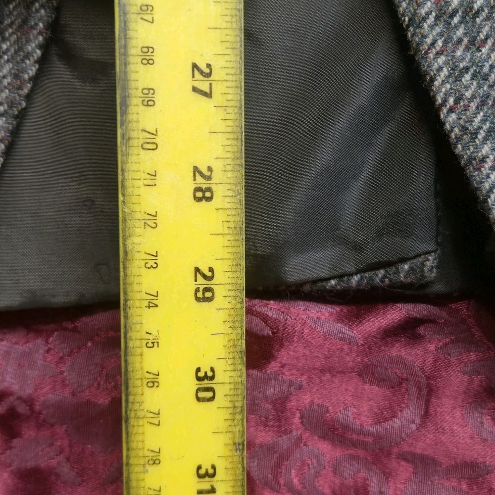 Vintage Bagir Men's Sport Coat Blazer 46 EU 36 US Brown Wool Tweed Poltex Chile - Picture 9 of 16
